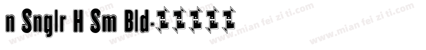 n Snglr H Sm Bld字体转换